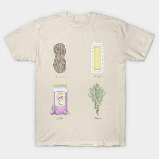 Peanut Butter Jelly Thyme T-Shirt by TenkenNoKaiten